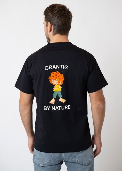 T-Shirt "Grantig by nature" - schwarz, v2